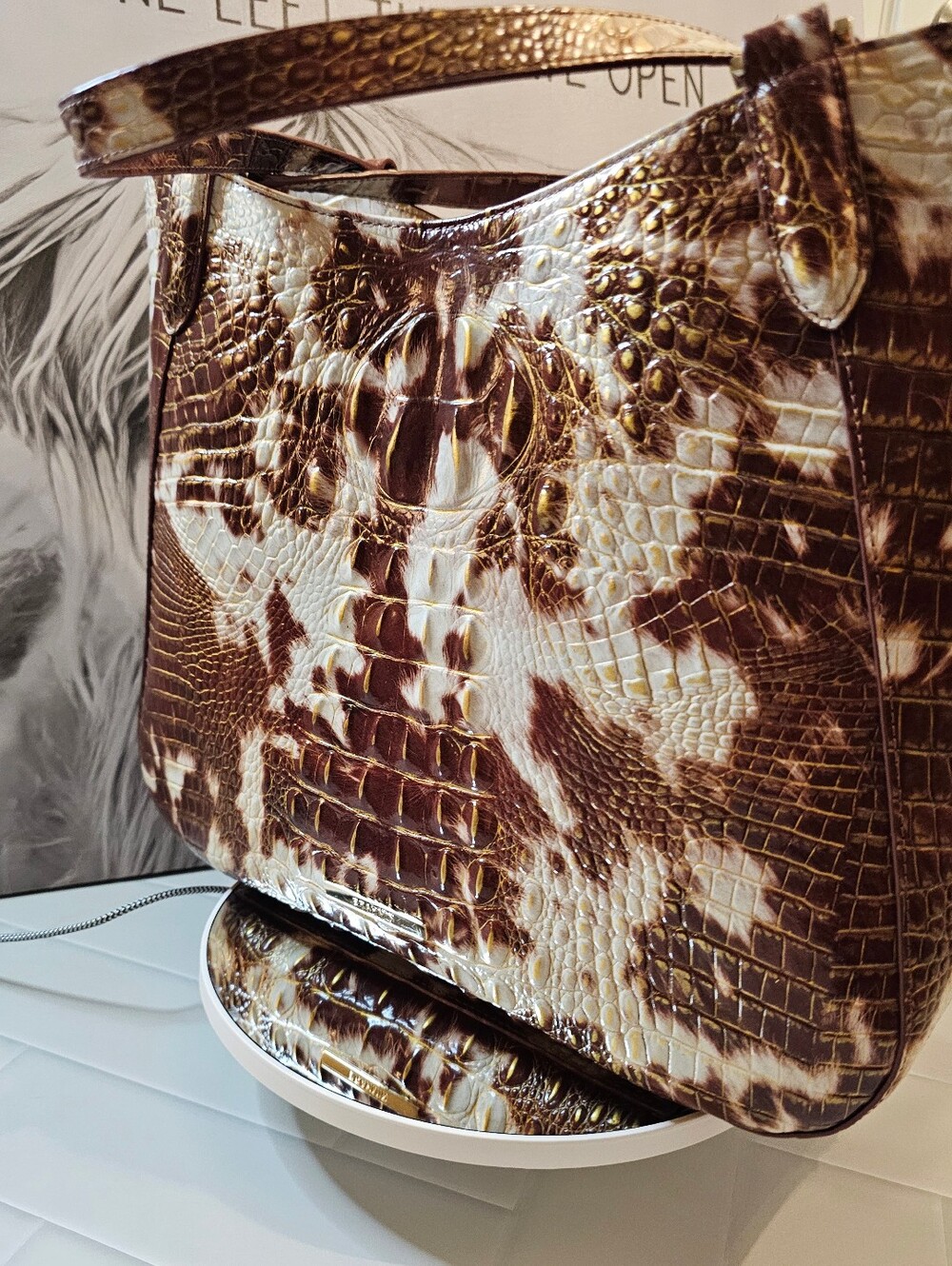 Brahmin Aliza Summer Rodeo Tote  Perfect Eye HTF PRISTINE